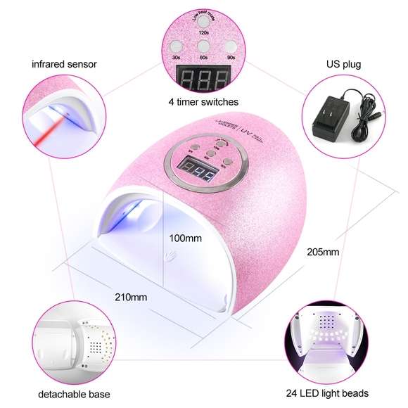 BUNDLE: 🆕 Lavender Violets UV LAMP, Sally Hansen Gel Top Coat, Revlon Gel Envy - Picture 4 of 16